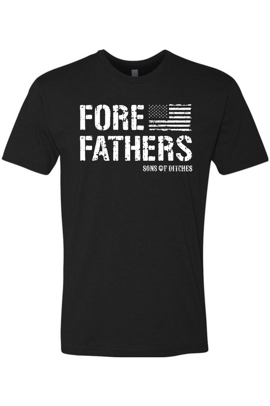 New Fore Fathers- Black - T-shirt