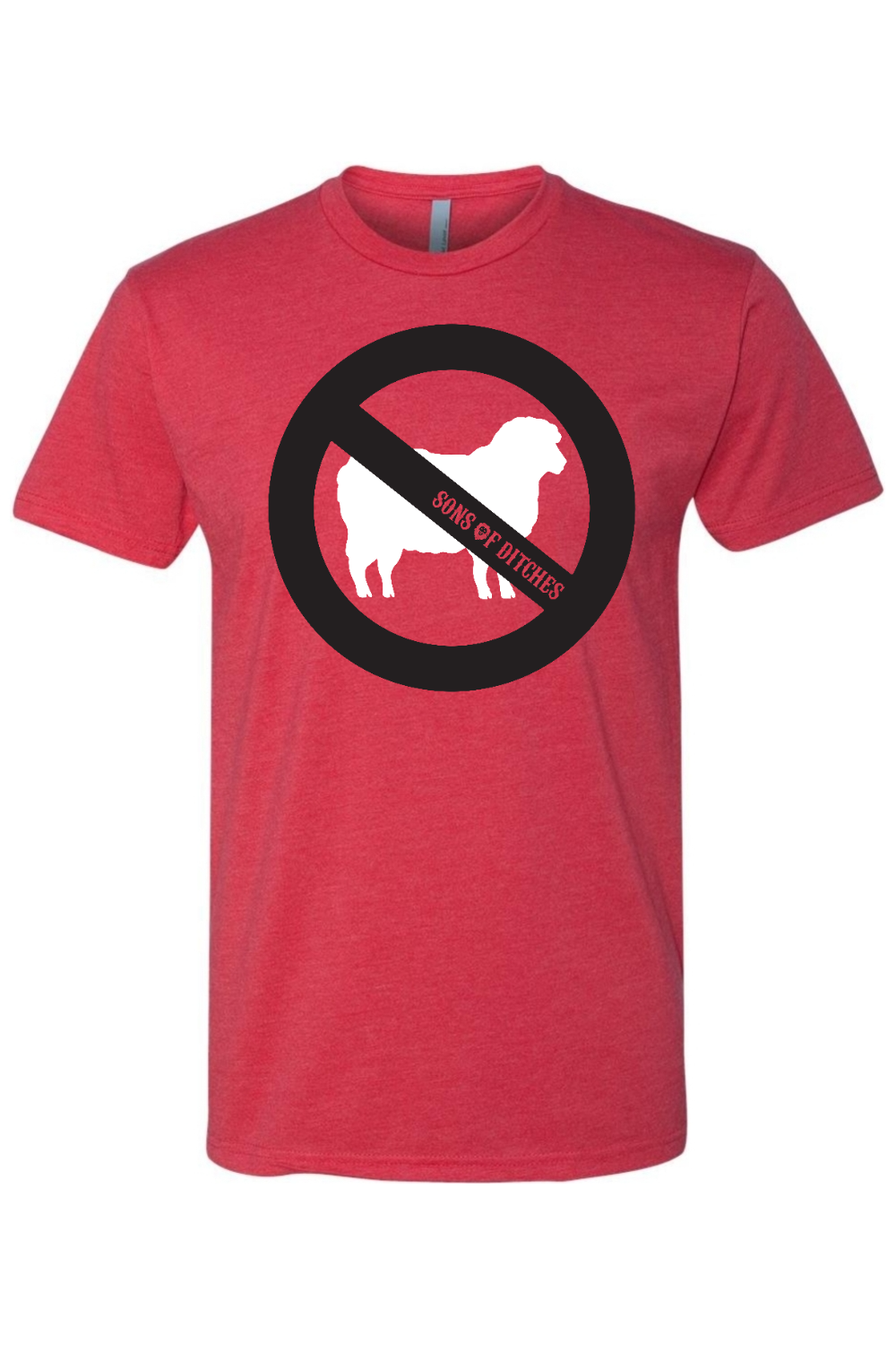 New No Sheep T-shirt - Red