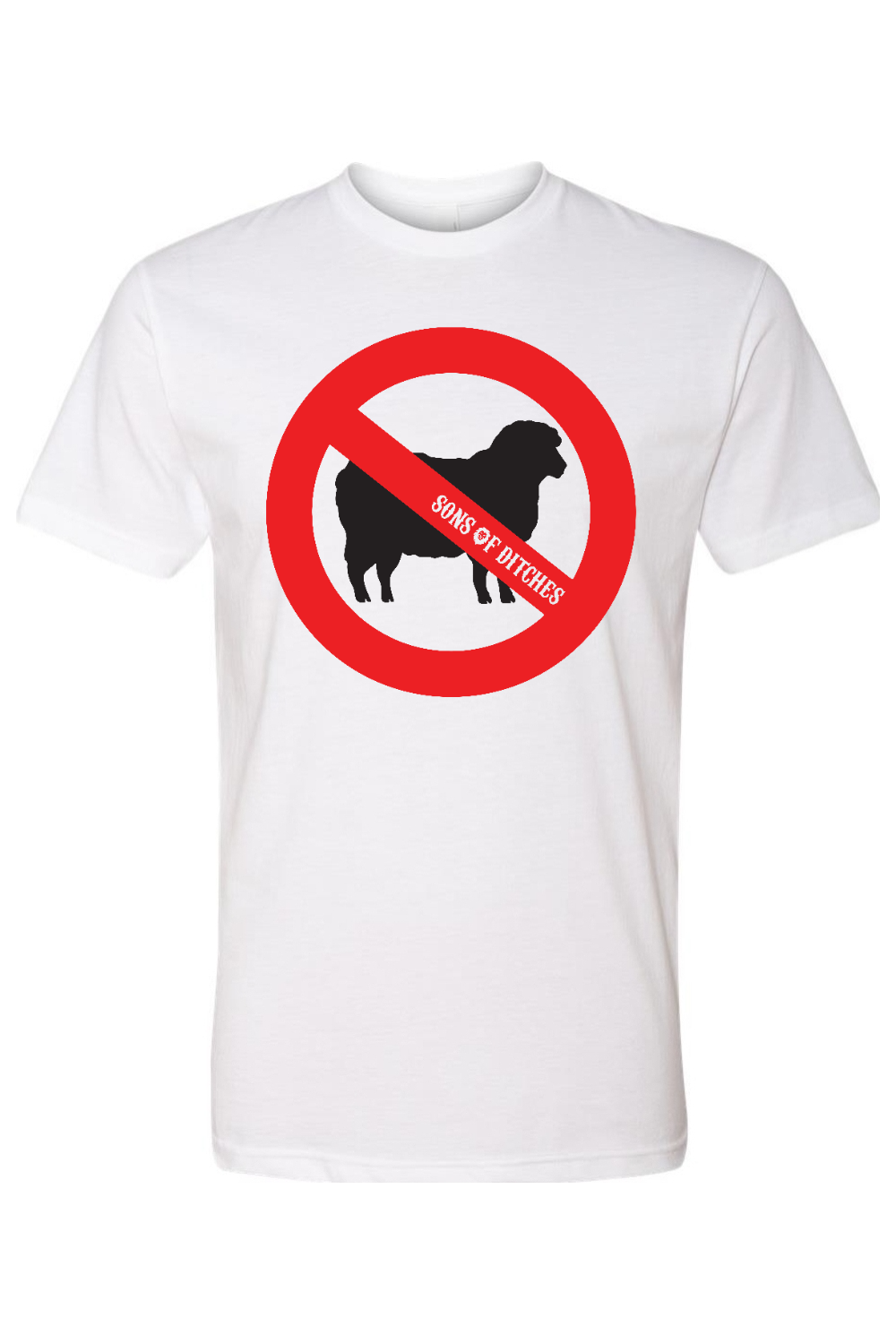 New No Sheep T-shirt - White